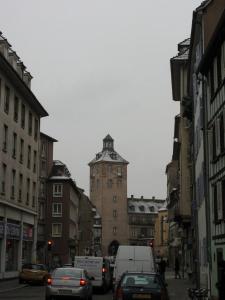 Вид на башню госпиталя в Страсбурге
