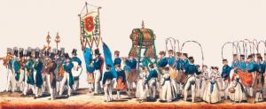 Памятник Гутенбергу в Страсбурге, торжественное открытие 25 июня 1840 года