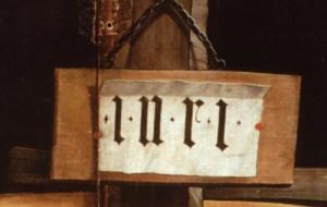 Изенгеймский алтарь, надпись INRI