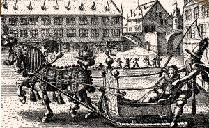 Площадь Гутенберга (тогда площадь Св. Мартина) в Страсбурге, 1608 год
