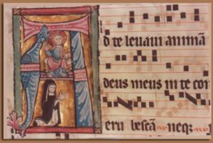 Сборник песнопений  монастыря Унтерлинден, Кольмар, Франция