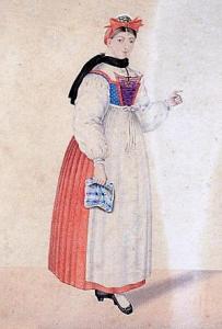 Традиционный эльзасский женский костюм