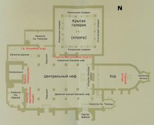 Церковь Св. Петра Молодого в Страсбурге, план