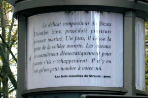 Трамвайная остановка в Страсбурге, тексты УЛИПО