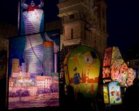 Выставка фонарей на карнавале, Базель, Швейцария
