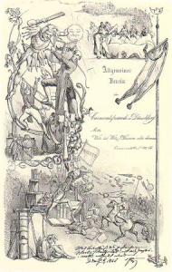 Почетная грамота от карнавального общества Дюссельдорфа, 1846 год