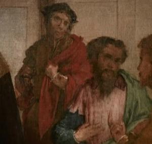 Лоренцо Лотто, «Сретение Господне» («Принесение во храм»), фрагмент