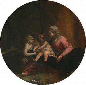 Аннибале Карраччи. Мадонна с младенцем и св. Иоанном (1599–1600)