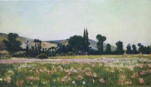 Теодор Вендель, Цветущие поля в Живерни (1889)