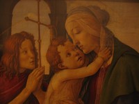 Сандро Боттичелли, «Мадонна с Младенцем и Иоанном Крестителем», Дрезденская картинная галерея