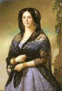 Портрет Авроры Карамзиной кисти А. Периньона, 1853 год