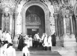 Императорская семья на освящении собора в 1913 г., Кронштадт, Россия