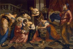 Тинторетто, «Рождение Иоанна Крестителя», 1550-е годы