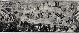 Шведы осаждают крепость Акерсхус в 1567 году