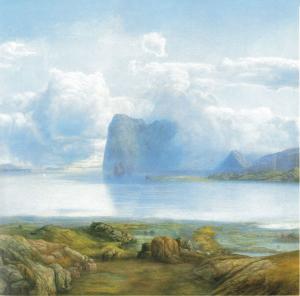 Ларс Хертервиг. «Вид с острова Боргёй» (1867)