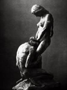 Густав Вигеланн. Коленопреклоненный мужчина и стоящая женщина (1908)