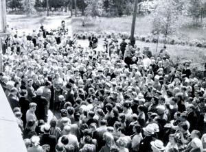 Открытие восстановленной усадьбы Репина 24 июня 1962 года
