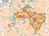 Карта центра Реуса, Испания