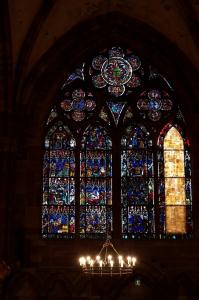 Кафедральный собор Страсбурга, витраж Девы Марии