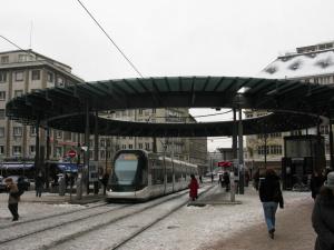 Трамвай в Страсбурге, площадь Железного Человека