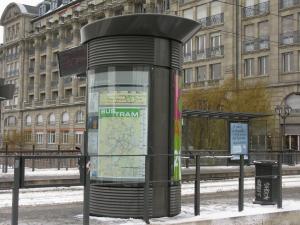Трамвай в Страсбурге, информационная тумба