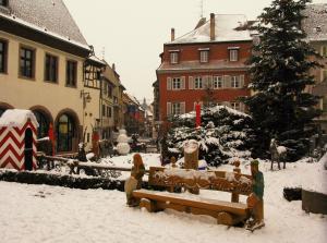 Рождественский городок в Селесте, Эльзас, Франция