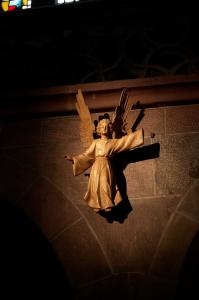 Готическая церковь Св. Георгия, ангел, Селеста, Эльзас, Франция