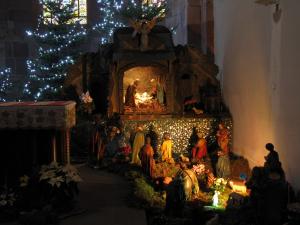Рождественские ясли, церковь Св. Фе, Селеста, Эльзас, Франция