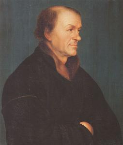 Иоганн Фробен, портрет кисти Ганса Гольбейна Младшего, 1520–26