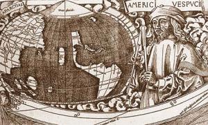 Америго Веспуччи на карте Вальдземюллера, 1507