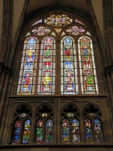 Кафедральный собор Страсбурга, витраж с изображением епископов
