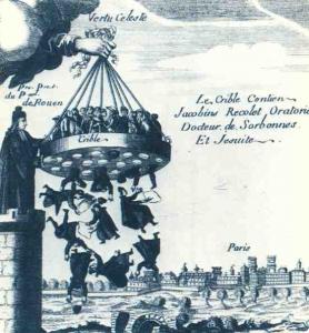 Изгнание иезуитов из Франции, карикатура 1762 г.