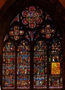 Кафедральный собор Страсбурга, витраж со сценами Страстей Христовых