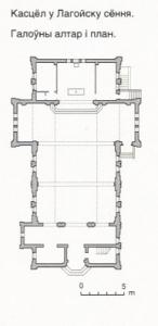 План современного костела в Логойске, Беларусь (Белоруссия)