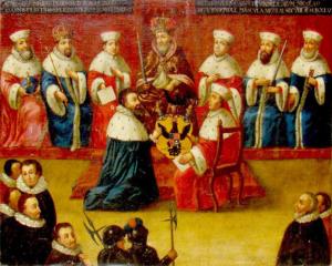 Николай Радзивилл Черный получает титул князя Священной Римской империи
