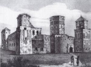 Мирский замок на иллюстрации Канутия Русецкого