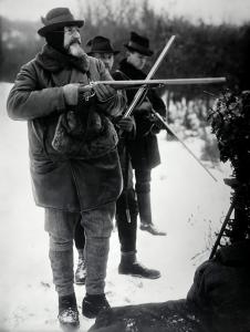 Царь Фердинанд на зимней охоте, 1916