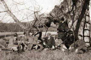 Царь Борис и его приближенные на привале, 1930-е годы