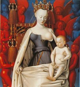 Жан Фуке, Богоматерь с младенцем, 1450