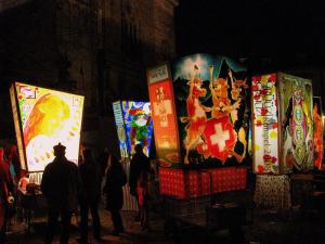 Выставка фонарей на карнавале, Базель, Швейцария