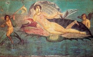 Изображение Венеры на стене дома в Помпеях