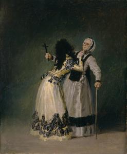 Франсиско Гойя. Герцогиня Альба и ее дуэнья (1795)