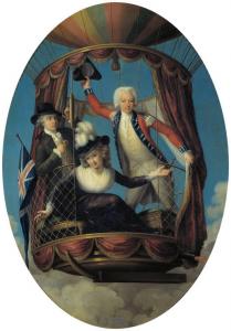 Джон Фрэнсис Риго. Трое на воздушном шаре (1785)