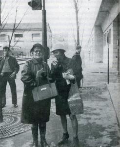 Туве Янссон и Тууликки Пиетиля в Париже весной 1968 года