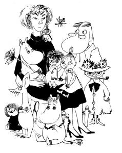 Туве Янссон. Автопортрет с муми-троллями (© Moomin Characters™) Туве Янссон. Автопортрет с муми-троллями (© Moomin Characters™)