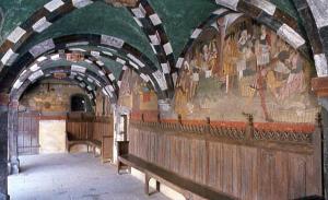 Фрески портика, замок Иссонь, Валле-д’Аоста, Италия
