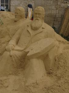Песчаные скульптуры в Живерни, Франция