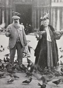 Алиса и Клод Моне, фото 1908 года