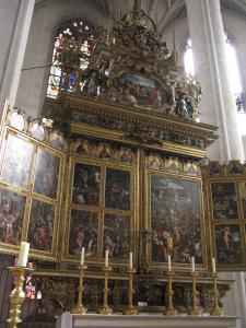 Главный алтарь собора Богоматери в Ингольштадте, Бавария