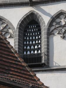 Фарфоровые колокола на звоннице церкви Богоматери в Мейсене